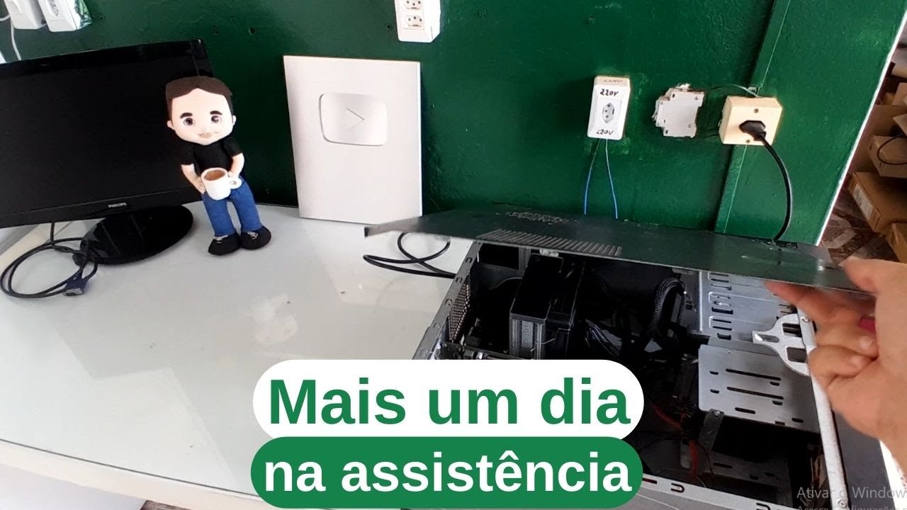 PC GAMER parou de gerar imagem após troca do cooler e fonte. Dell apresentando tela azul da morte.