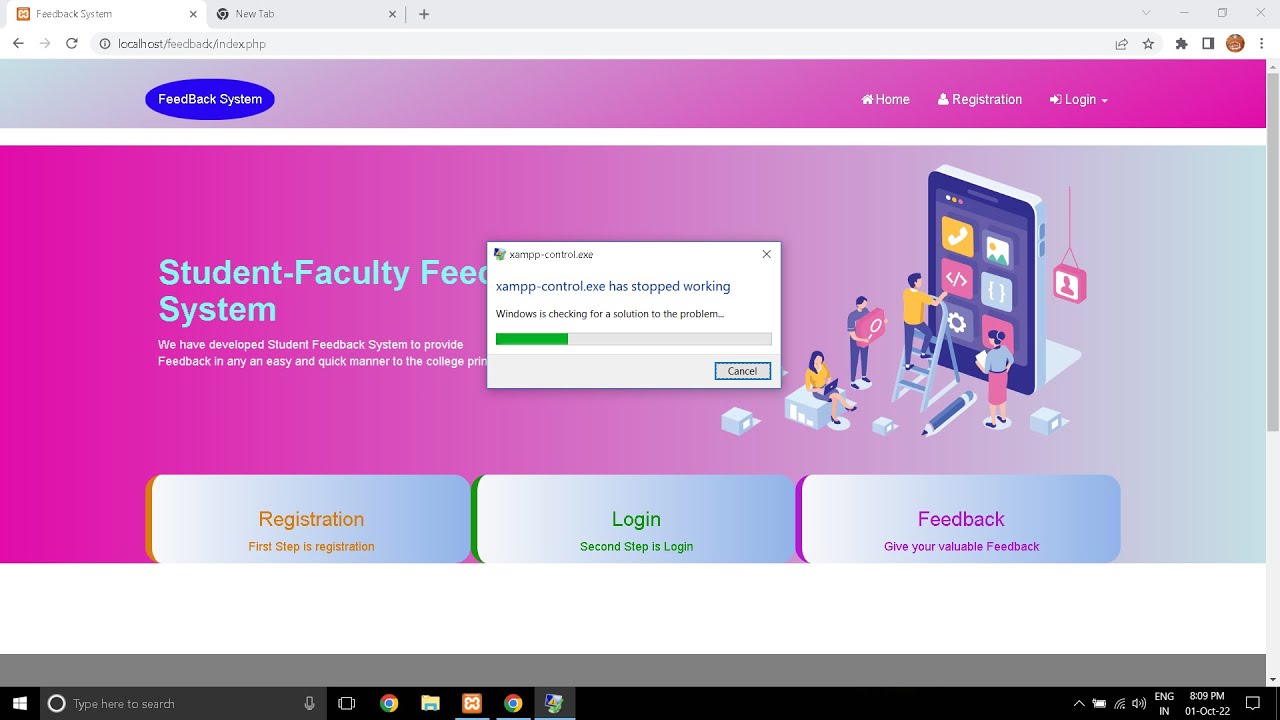 Online Feedback System in PHP Project, Feedback System Project in HTML CSS JavaScript.