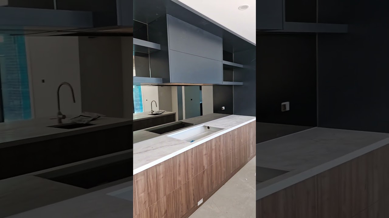 bronze mirror splashback 