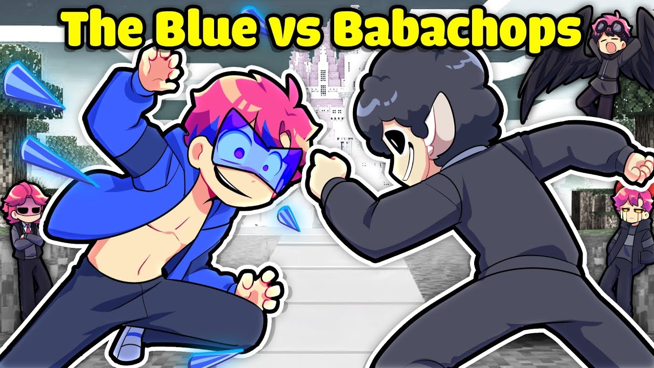 Hiha The Blue QUYẾT ĐẤU VỚI HIHA BABACHOPS Trong Minecraft 🤩