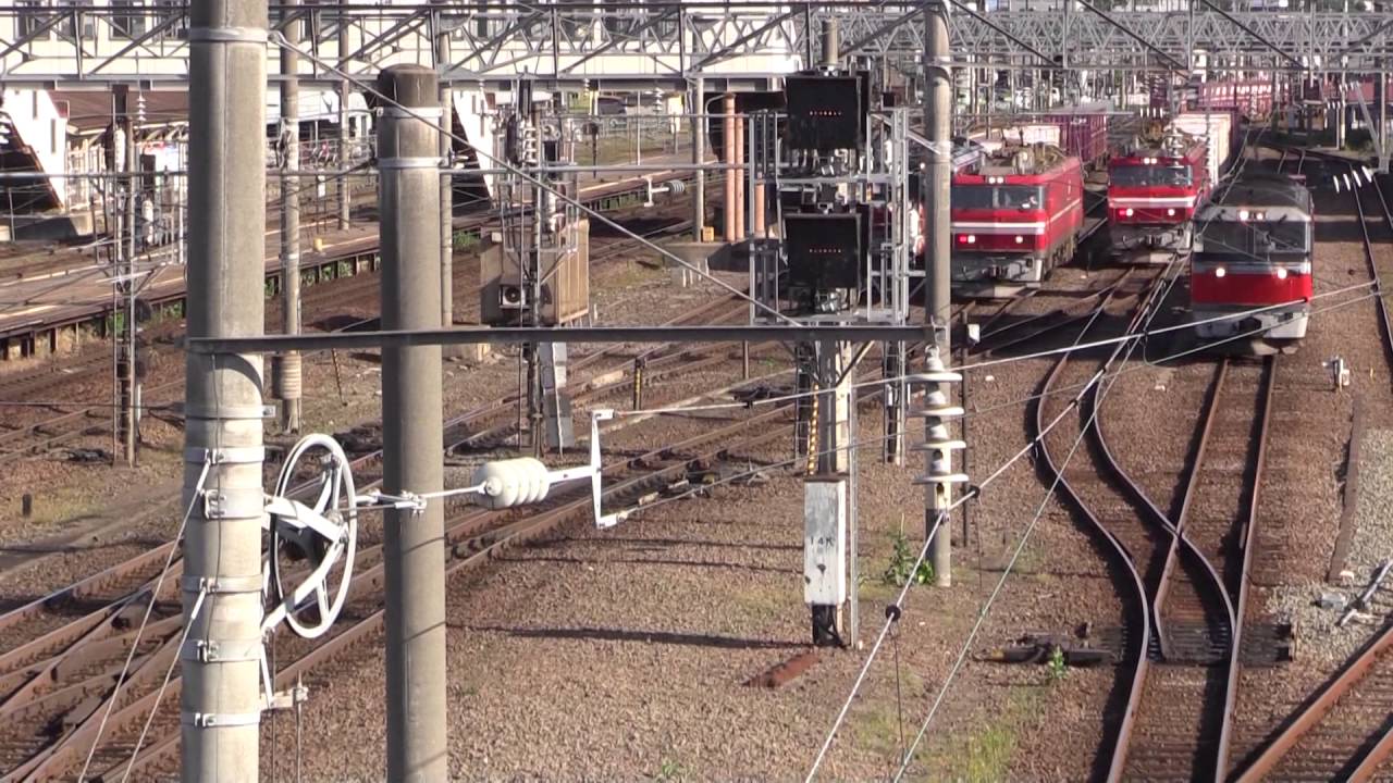 夕刻の函館五稜郭駅構内！やっぱり貨物が主役だ！