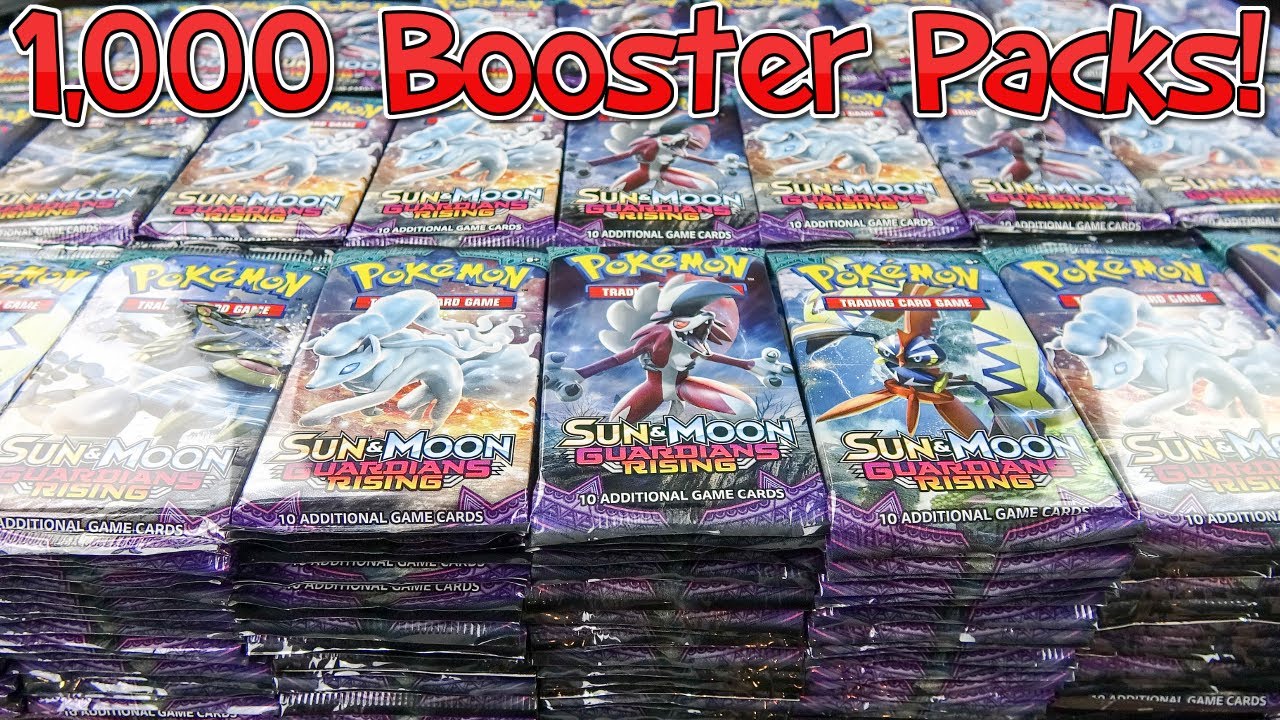 Opening 1,000 Pokemon Booster Packs - Guardians Rising