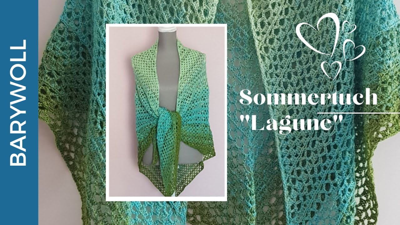Modell 7 Einfaches Sommertuch häkeln, Häkeltuch | Crochet