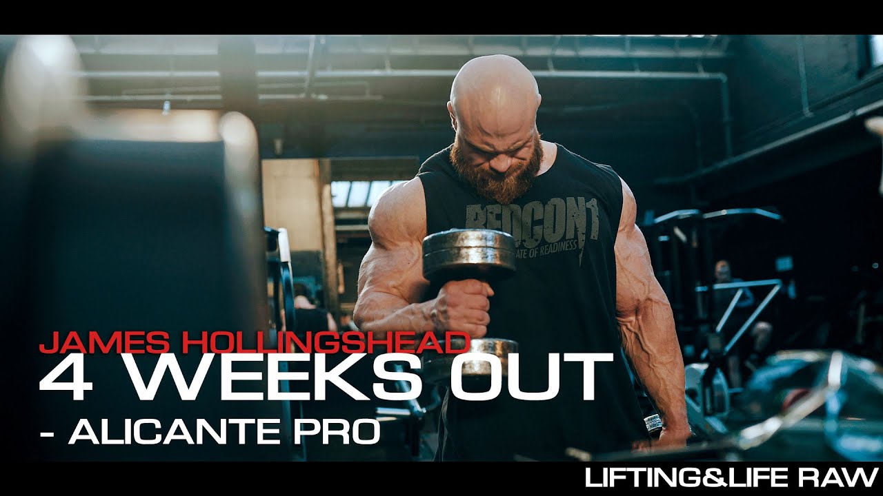 4 WEEKS OUT - LIFTING AND LIFE RAW - CHEST AND BICEPS - James Hollingshead