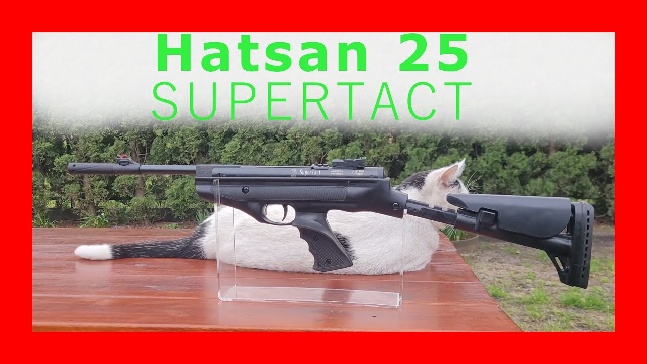 Wiatrowa Hatsan 25 SUPERTACT - pistolet z kolbą.  MOC w 