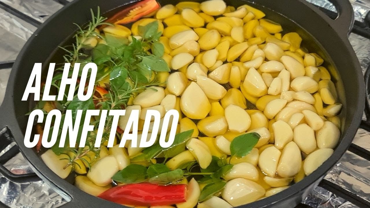 Alho confitado...elegante e delicioso.