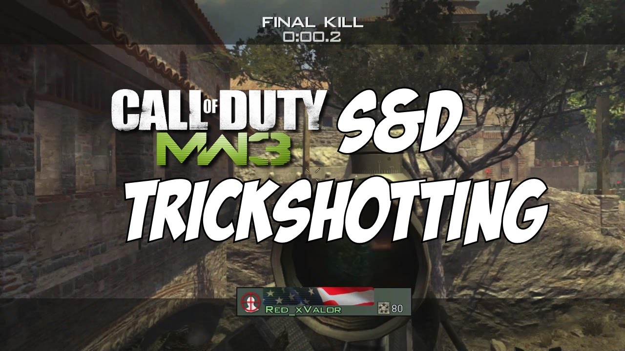 SICK SANCTUARY SUICIDE SHOT! - MW3 S&D Trickshotting/Sliding