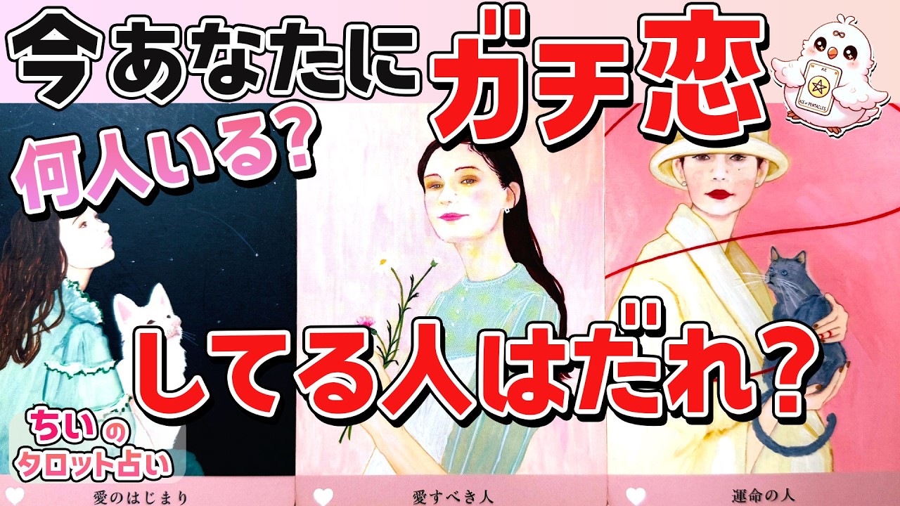 【まさかあの人?!😍】今あなたにガチ恋してる人。選択肢〇さんモテすぎ注意💖何人いる？特徴・星座・イニシャル・2人の今後を恋愛タロットで暴露【当たる占い】