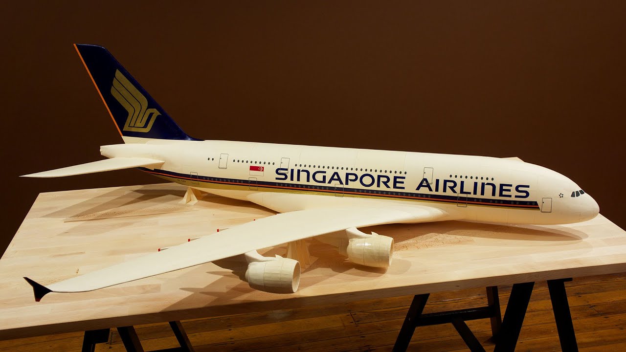 Singapore Airlines A380 - Painting Time-lapse **4K/60fps**
