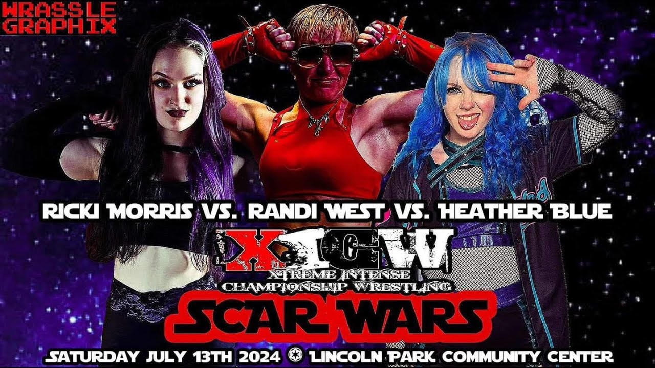 “Heartless” Heather Blue vs. Ricki Morris vs. Randi West @ XICW “Scar Wars” 7/13/24