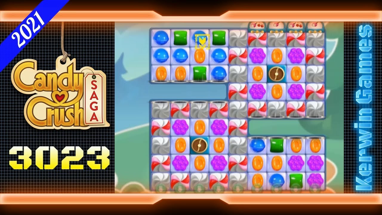 Candy Crush Saga Level 3023 - No Boosters - 29 moves (2021)