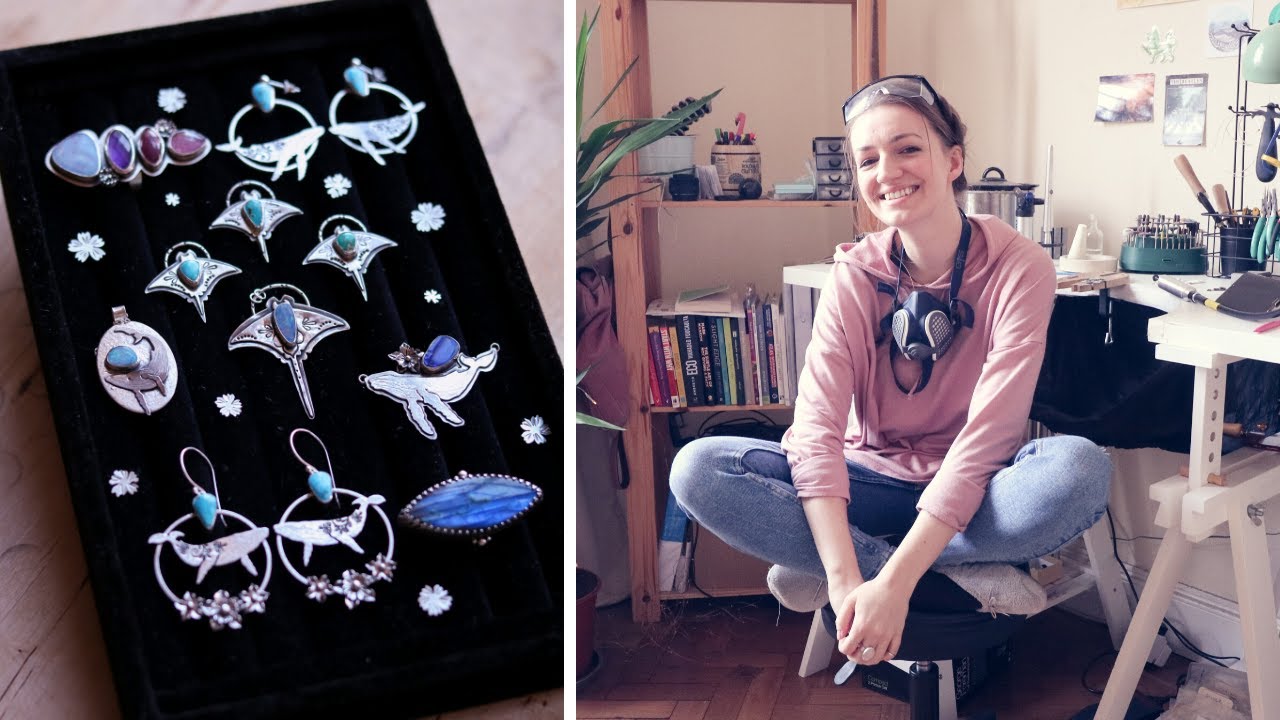 JEWELER'S STUDIO VLOG! Working on the jewelry, chatting about inspiration, trying simple engraving