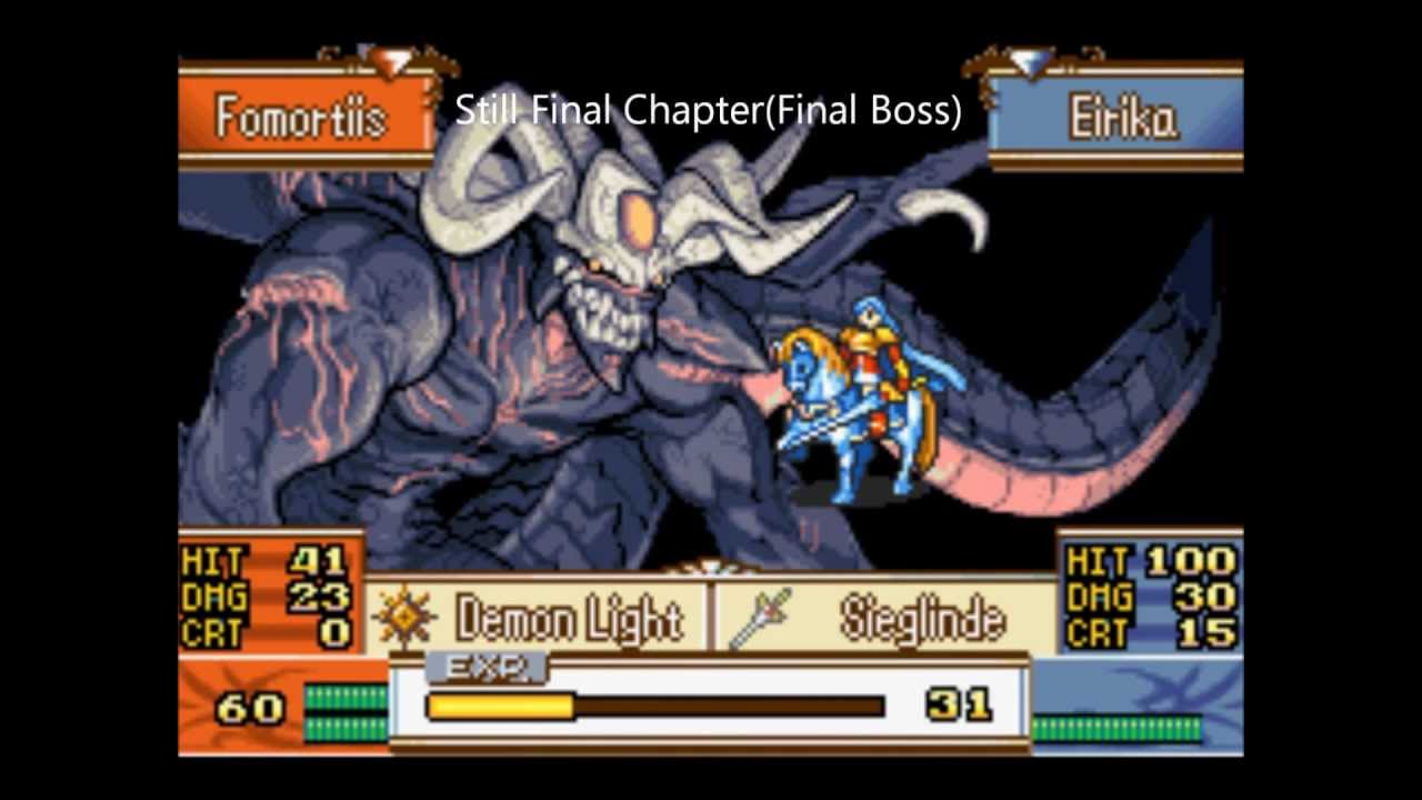 Eirika vs Every Chapter Boss(Hard Mode)