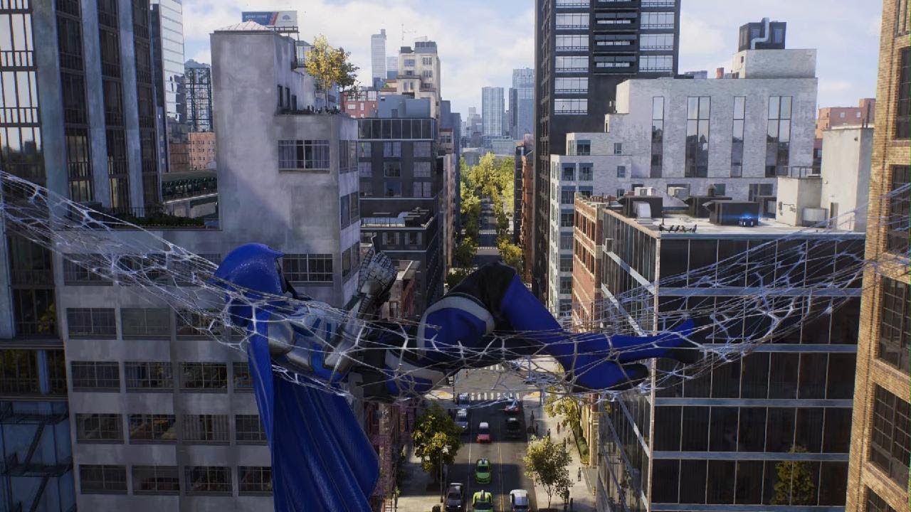 Marvel's Spider-Man 2 swinging