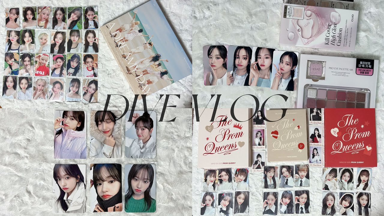 [다이브로그] 드리미 포토북깡 | 팬콘 키트 디비디 블루레이깡 | 아이브 포카 드볼 도전 | 미공포깡 | 포카깡 | 반택깡 | 바인더 정리영상 | 아이브 컴백 | 클리오 | 어뮤즈