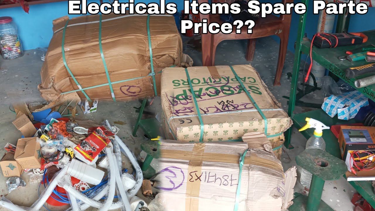 My Shop🛠Electricals Spare Parts Unboxing And Price | Electricals Parts Field Coil,Capacitor,Armature