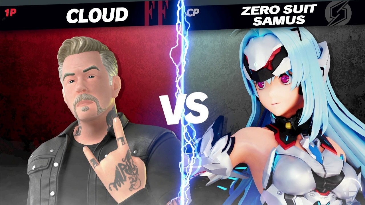 Super Smash Bros Ultimate James Hetfield(Metallica) VS KOS-MOS(Xenosaga)