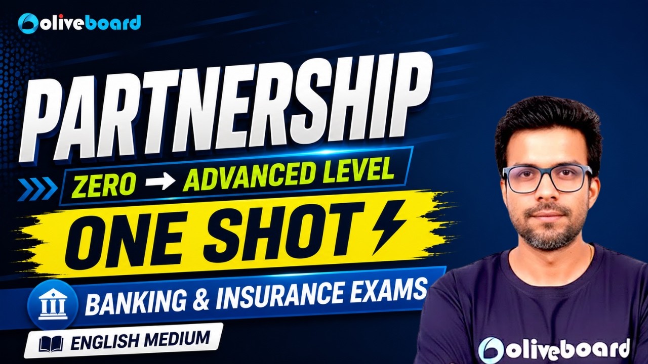 Partnership For Bank Exams in English | Zero to Advanced Level | ONE SHOT | Oliveboard