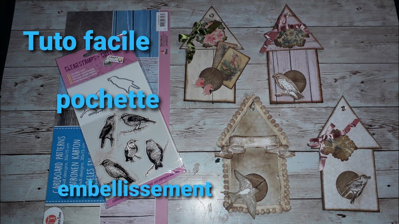 Tuto embellissement pochette/ facile #récup .