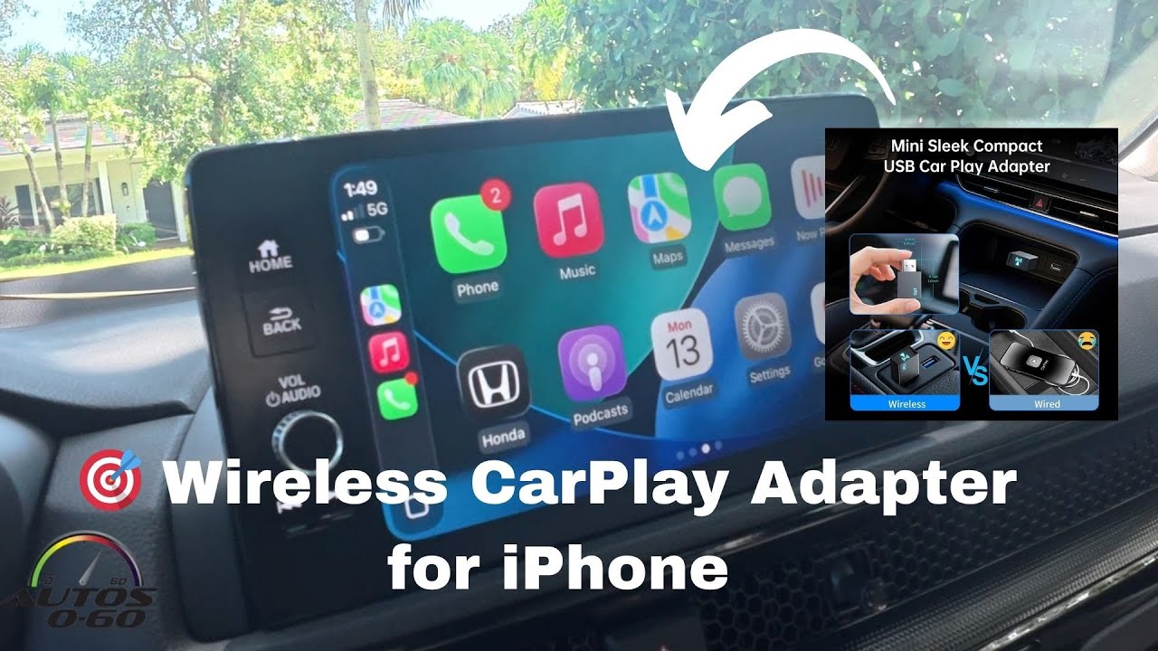 Беспроводной адаптер CarPlay для iPhone 🚗 Plug & Play Bluetooth | Без задержек, быстрая и простая...
