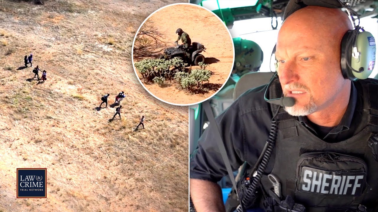 Airborne Deputies Track Down Human Smugglers, Illegal Immigrants Crossing Border into Arizona