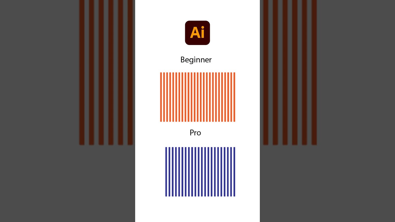 🔥 Illustrator Trick: Duplicate Lines Like a Pro with the Blend Tool! (Fast & Easy)