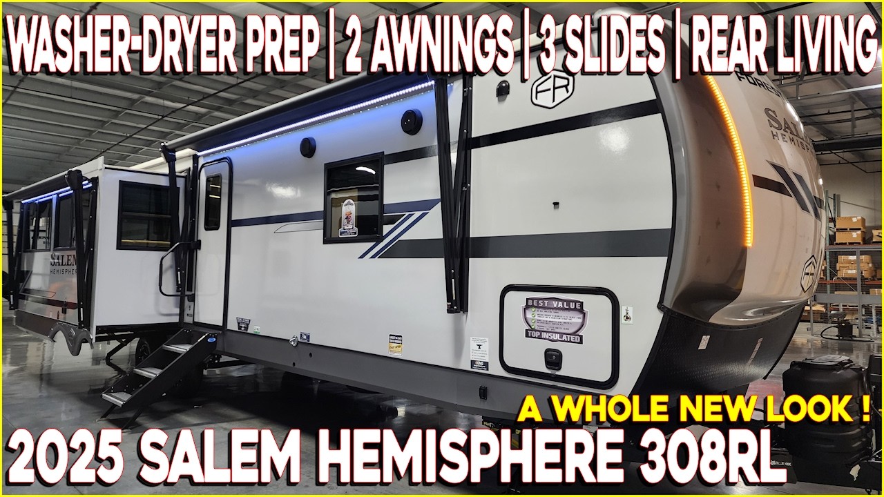 2025 Salem Hemisphere 308RL Rear Living Travel Trailer by Forestriver RV at Couchs RV Nation