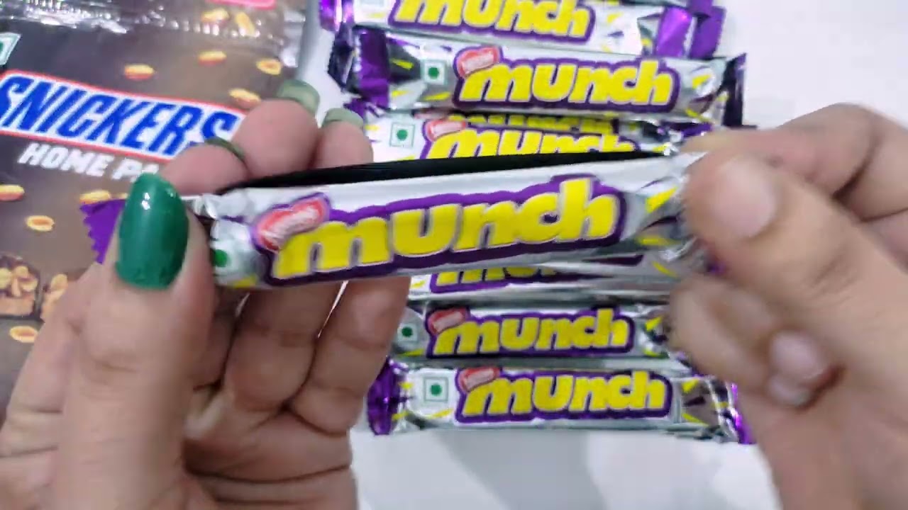 Chocolate video || Munch chocolate box 5 rs opening video ||  Lots of Chocolate