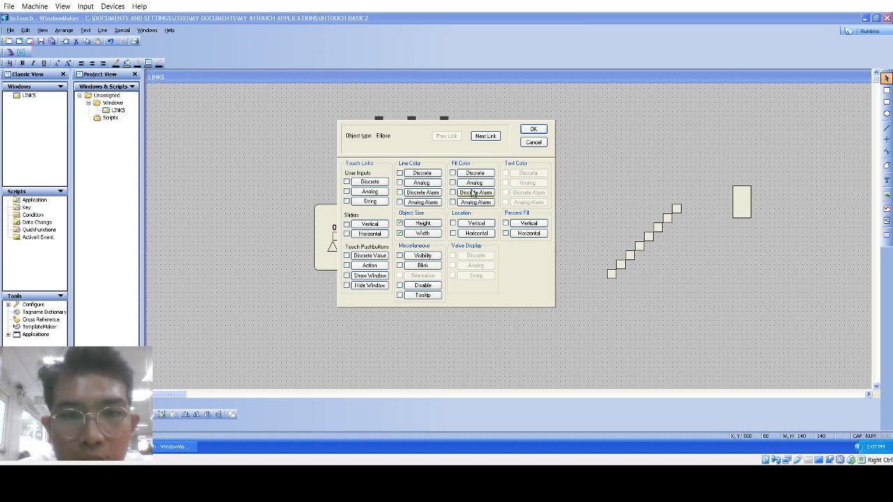 Introduction to Wonderware InTouch: Creating Basic HMI Interface Using Tags and Animations EXP 3