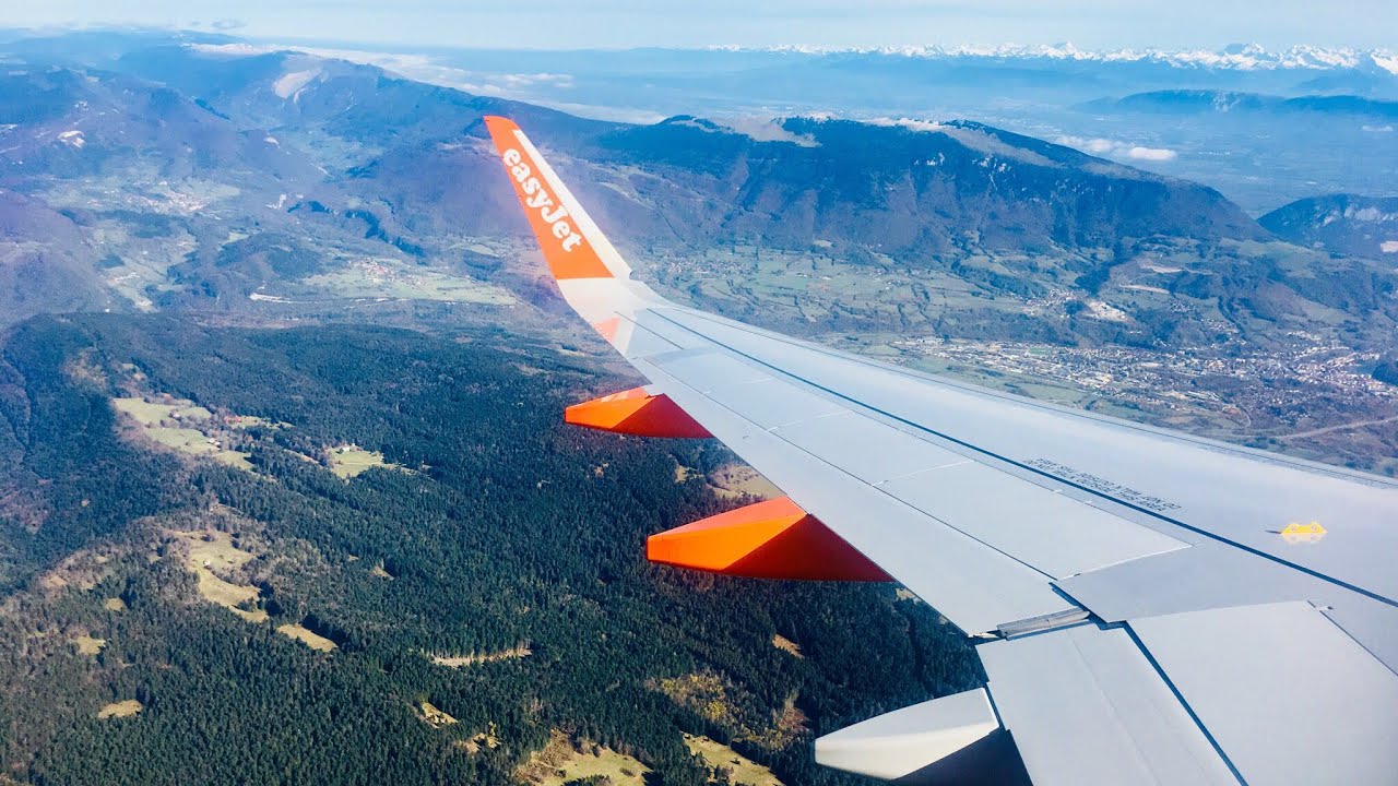 EasyJet A320 STUNNING SCENIC Landing in Geneva!