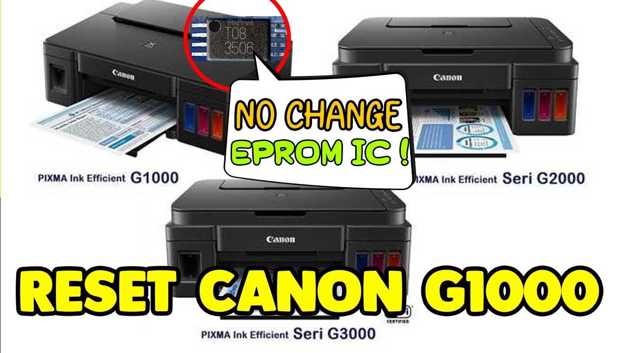 Reset Printer Canon G1000 G2000 Tanpa Modal Ganti Eprom - Flash with other dump file