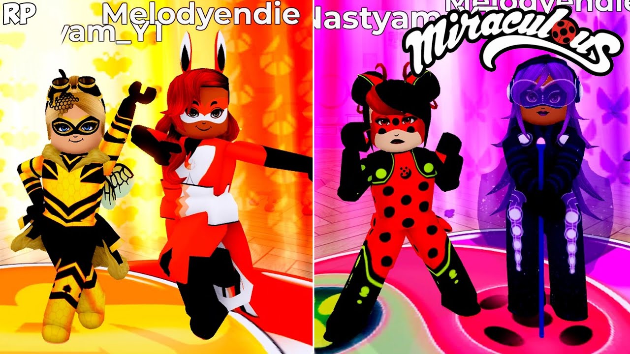 ALL NEW REVERSE TRANSFORMATION DO GRUPO NO MIRACULOUS RP - MIRACULOUS ROBLOX!
