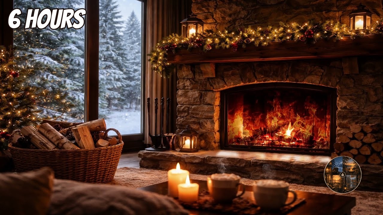 Cozy Fireplace Sounds 🔥 6 Hours of Crackling Fire for Relax, Sleep & Focus