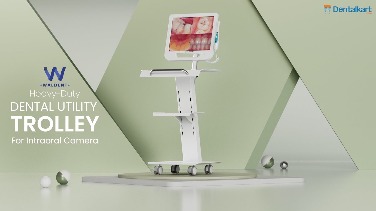 Intraoral Camera Trolley for Dental Clinic | Waldent Heavy-Duty Utility Trolley for Intraoral Camera