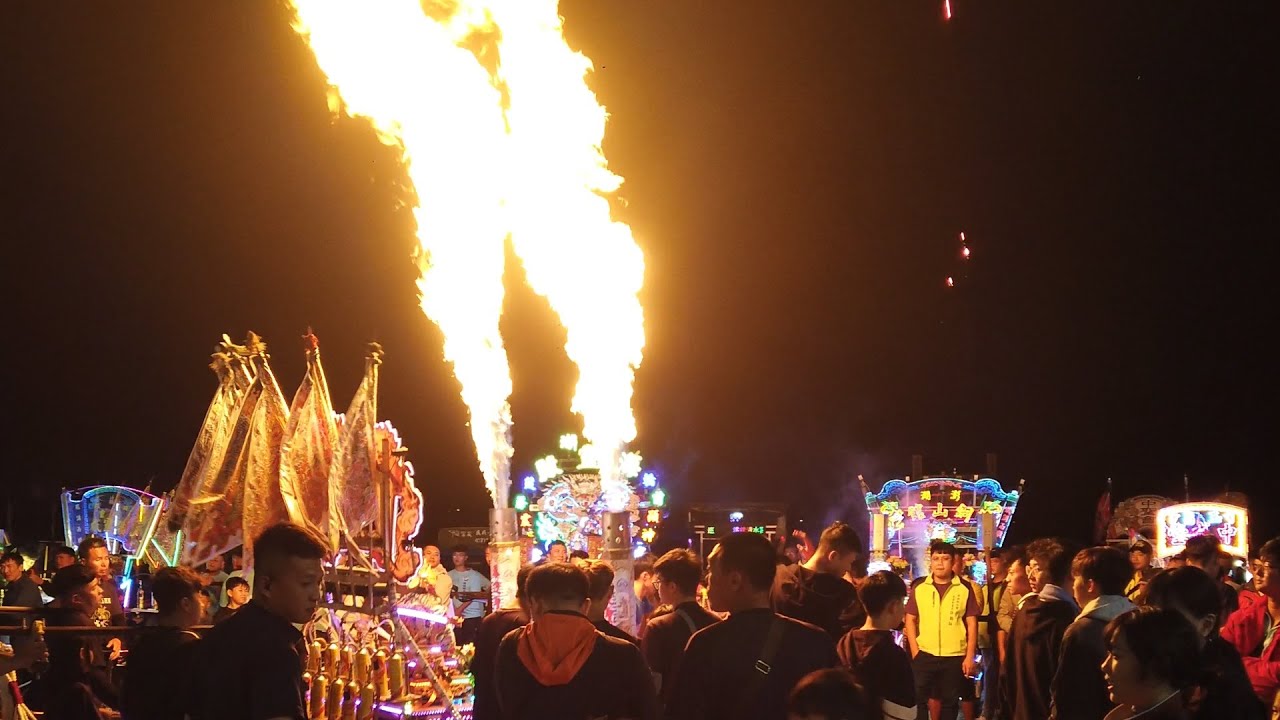 2024/11/24 鐵線清水宮新建慶成二十週年武轎夜巡2 起馬炮～出發夜巡祈安繞境【台湾】【澎湖】 【神輿】