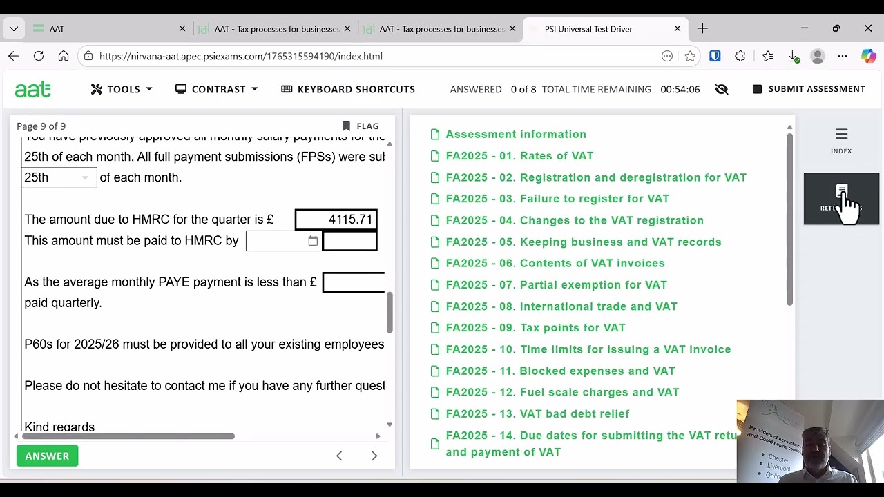 TPFB AAT PA1 TPFB FA2025 Task 8 with Peak Accountancy Training