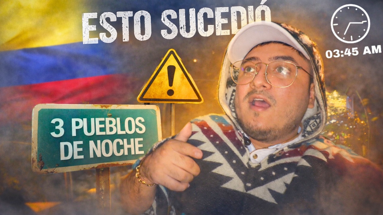 VISITÉ 3 PUEBLOS de COLOMBIA en una NOCHE y ¡ESTO SUCEDIÓ! 😰🇨🇴