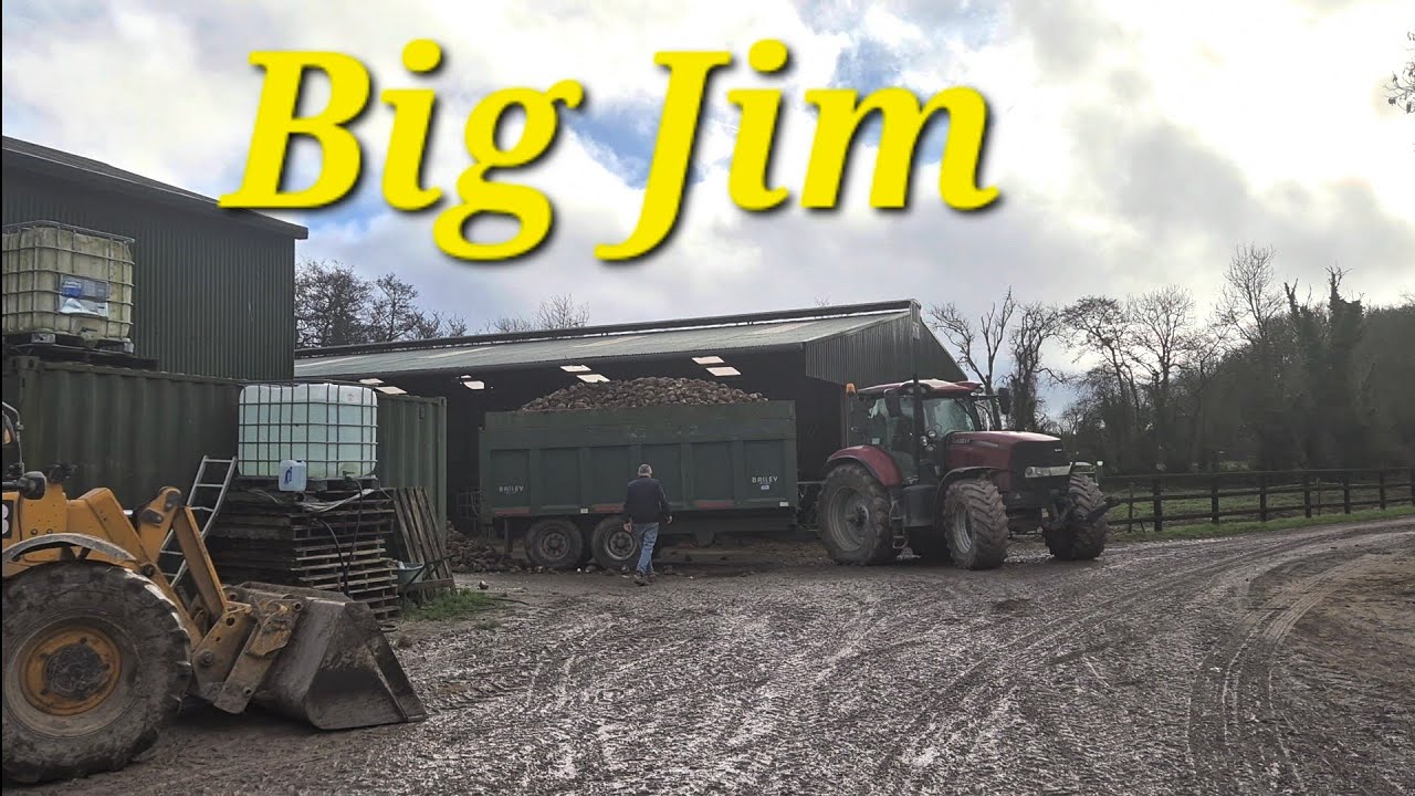 Day 126. Big Jim saves the day. Busy day feeding, spraying and moving beet
