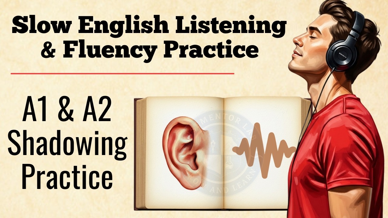 Learn English Slowly | Listening & Fluency Practice | A1–A2 Shadowing