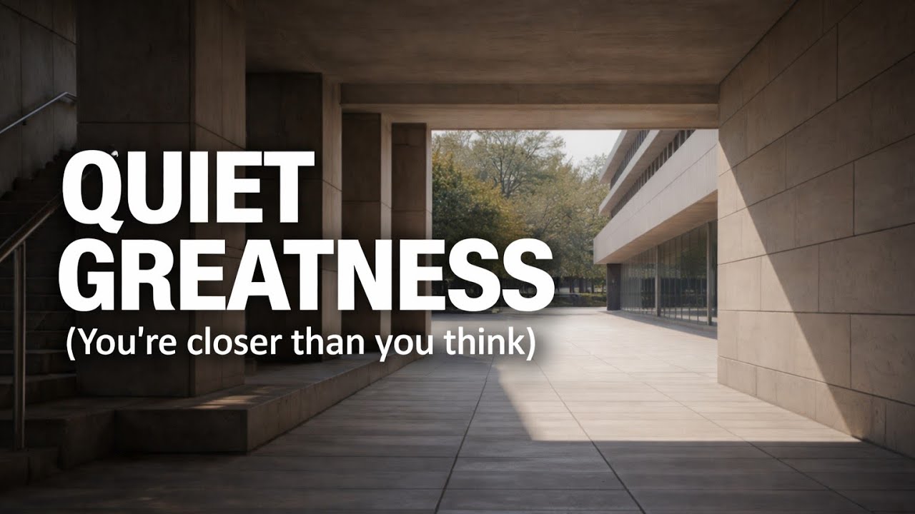 7 Signs You’re Being Prepared for Quiet Greatness