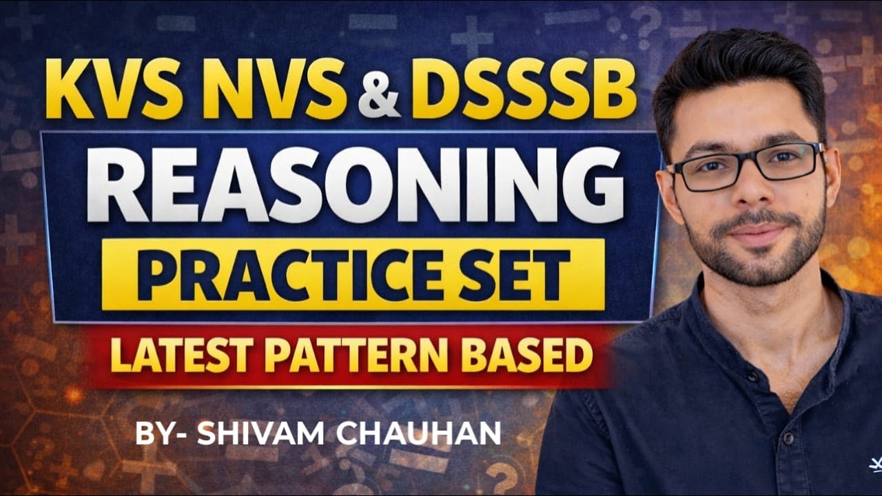 KVS & NVS Reasoning Practice Set-3 | Latest Pattern | KVS & NVS Reasoning Class | Shivam Chauhan