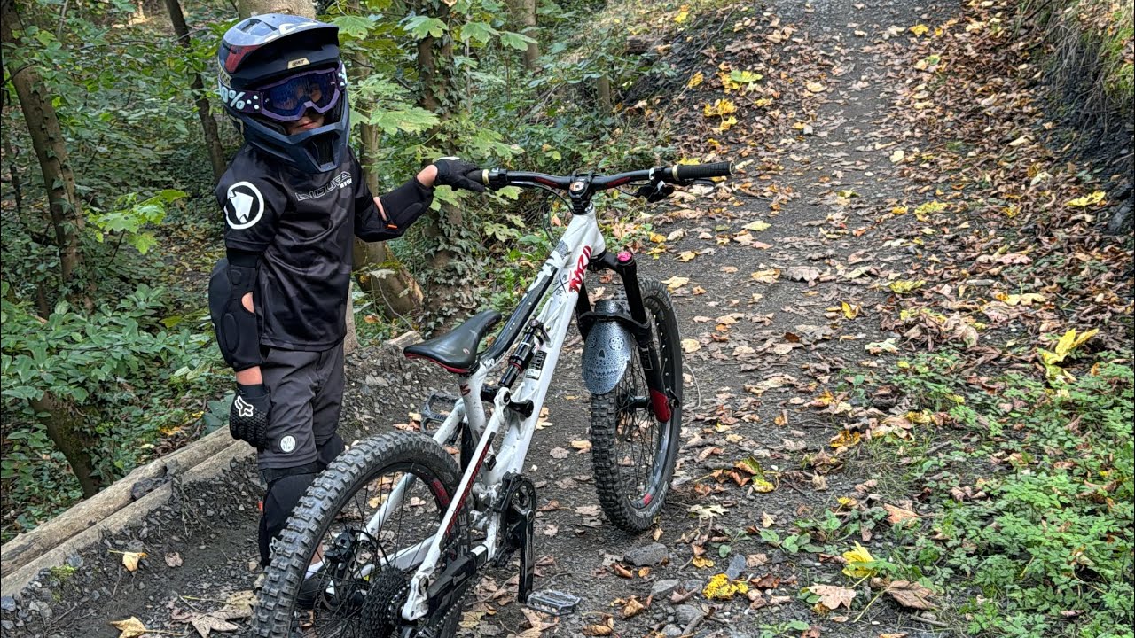 Sonnigen MTB Tag nutzen auf der Halde Norddeutschland