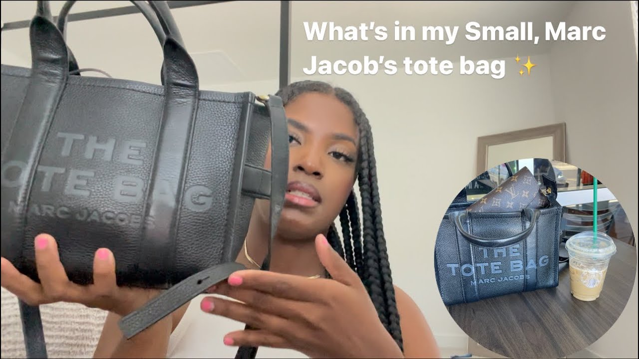 New 2024 ✨What’s in my bag✨ Small Marc Jacobs Tote! What fits?? #whatsinmybag #whatsinmybag2024