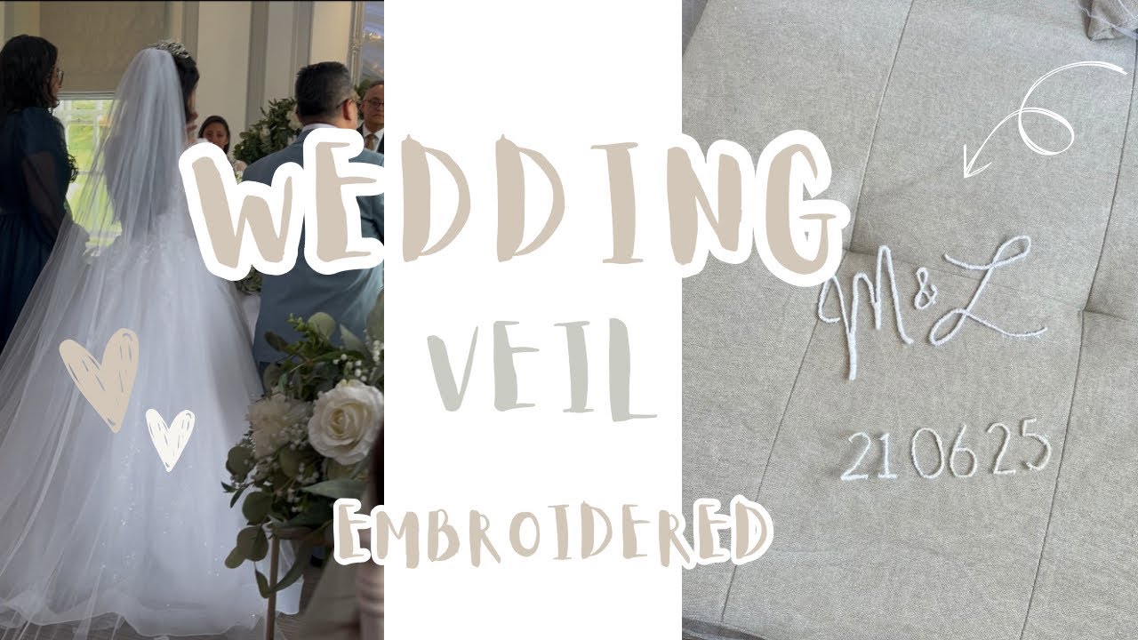 Second time embroidering a wedding veil! 