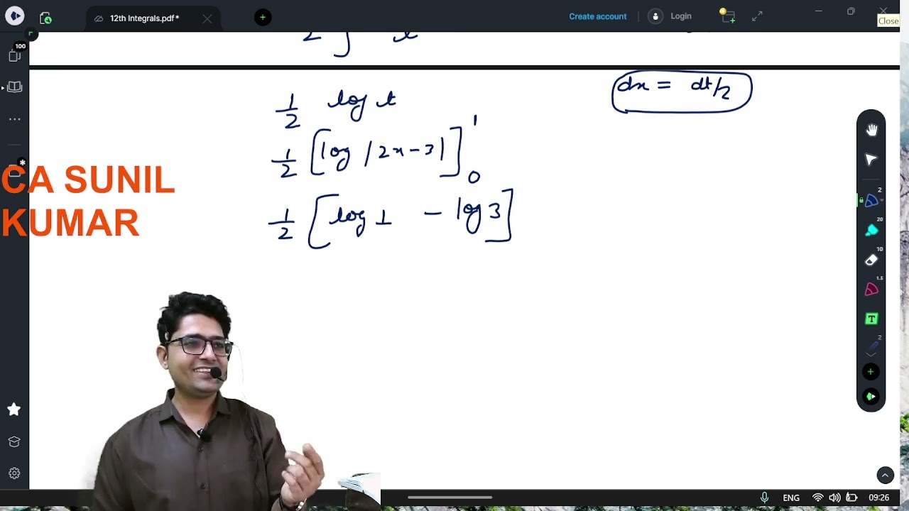 Integrals Definite 7.10 and 7.11