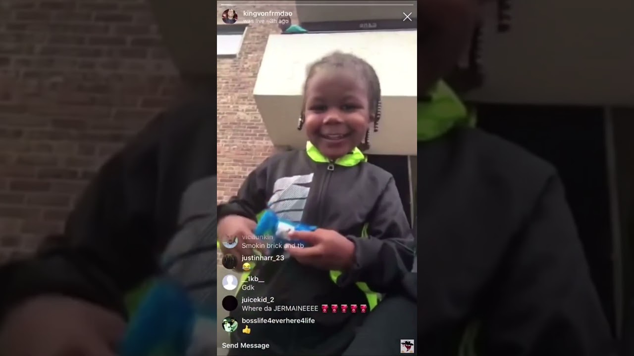KING VON TELL A CHILD TO DISS TOOKA IN OBLOCK