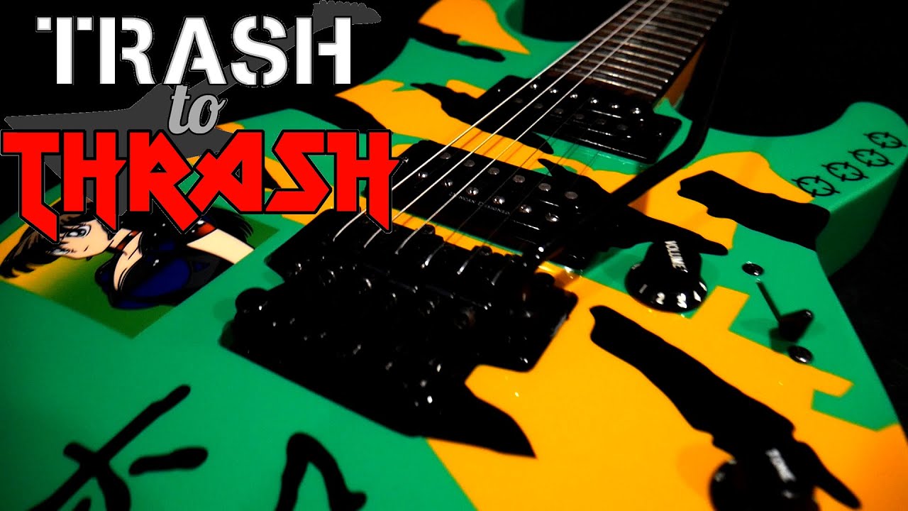 Trash to Thrash #60 LTD Kamikaze George Lynch style (ESP LTD M-200 MIK)