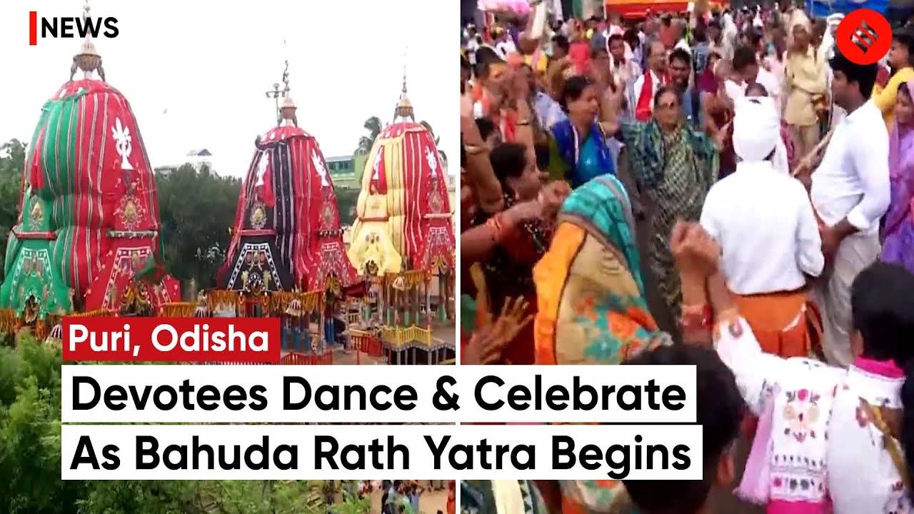 Bahuda Yatra 2023: Devotees Dance And Celebrate As Bahuda Rath Yatra Begins In Puri