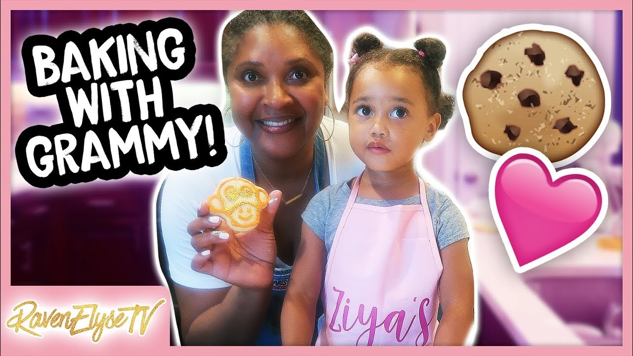 Two-Year Old Bakes Cookies!? Ziya & Grammy Vlog