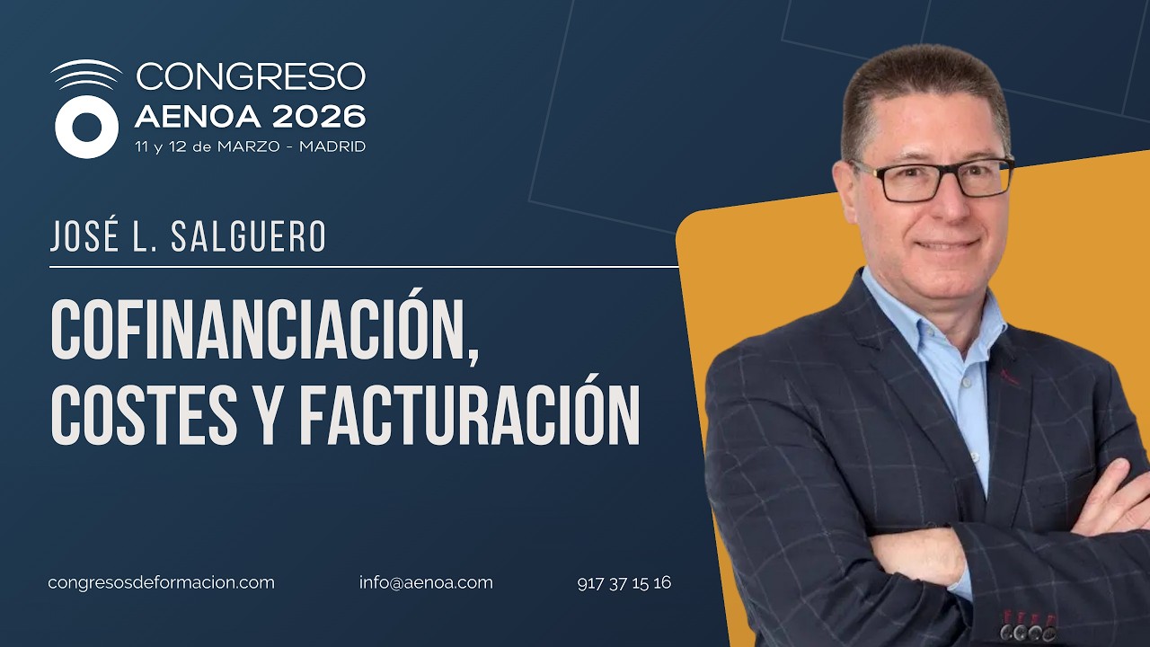 Cofinanciación, Costes y Facturación - Congreso Aenoa 2026